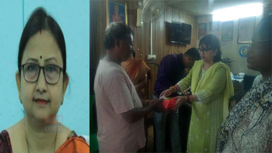 Former Siliguri councilor Srabani Dutta wins hearts by standing with the people of her ward before the puja
