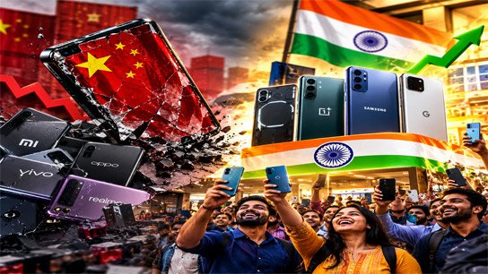 Chinese smartphone dominance in Indian market is in decline; domestic brands are taking over