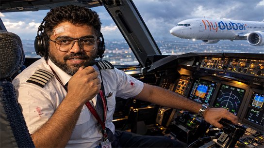 Indian pilot remains steadfast in duty despite being bloodied by knife