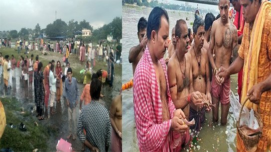 Devi Paksha begins, Tarpan is underway; Crowds overflow from the Ganga ghats in Kolkata to the Mahananda river ghats in Siliguri
