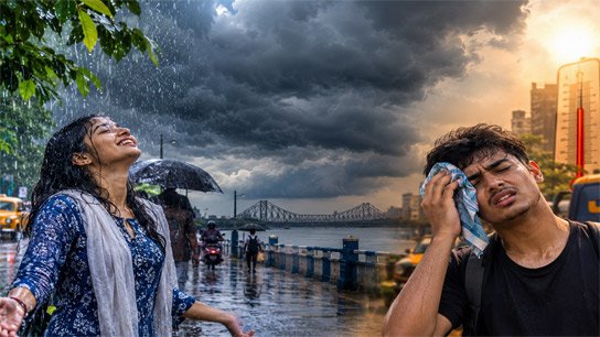 Low-level clouds form in South Bengal, but sultry heat will increase