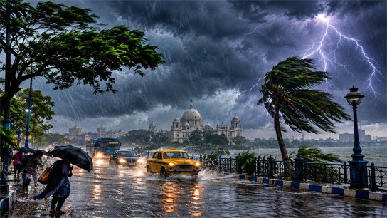 Warning of gale force winds and severe thunderstorms in the style of Kalbaisakhi! Heavy rains forecast in many districts including Kolkata in the next 48 hours